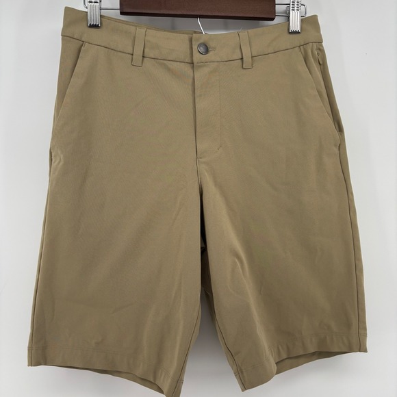 Lululemon Other - Lululemon Men Commission Shorts 28 Khaki Tan Warpstreme Chino 9" Inseam Gorpcore